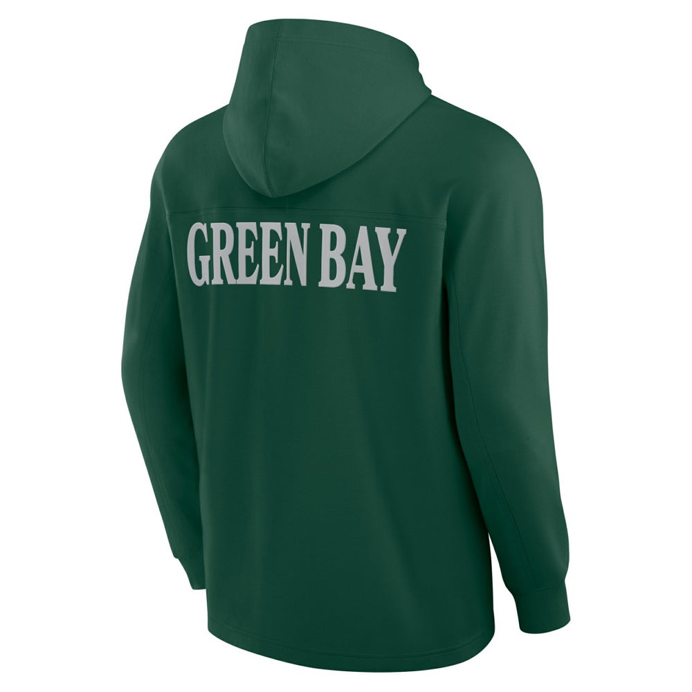 Green Bay Packers Elements Blaze Tri-Blend Long Sleeve Hoodie T-Shirt - Green discount