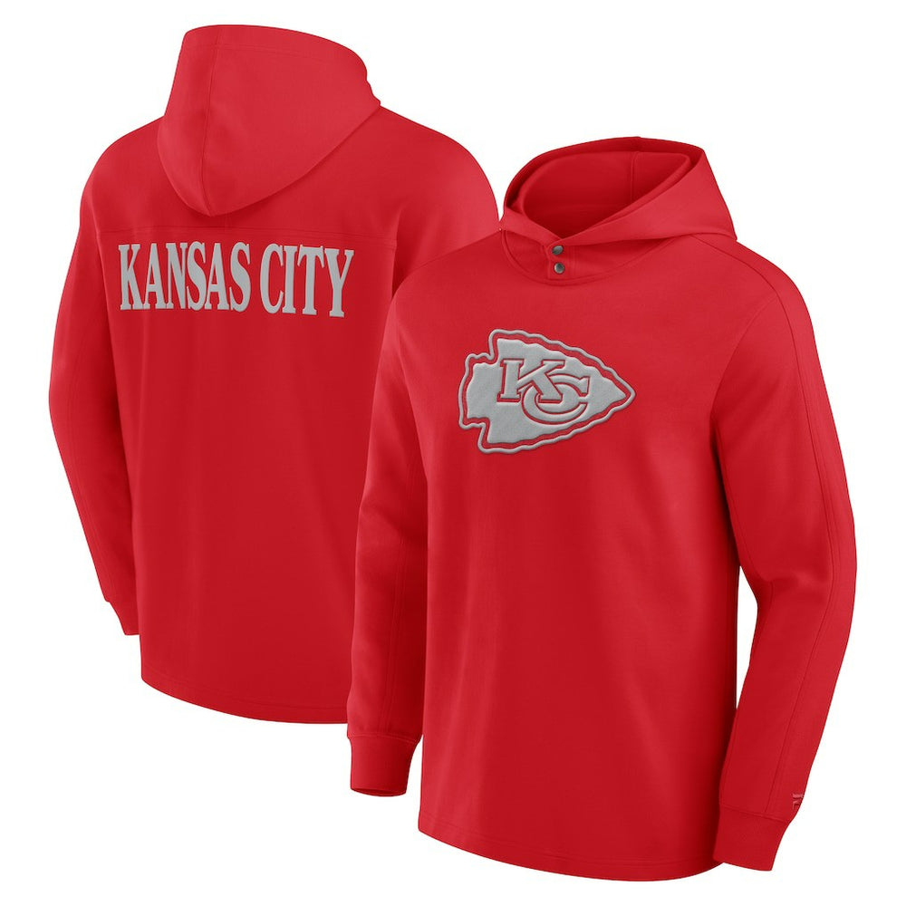 Kansas City Chiefs Elements Blaze Tri-Blend Long Sleeve Hoodie T-Shirt - Red online