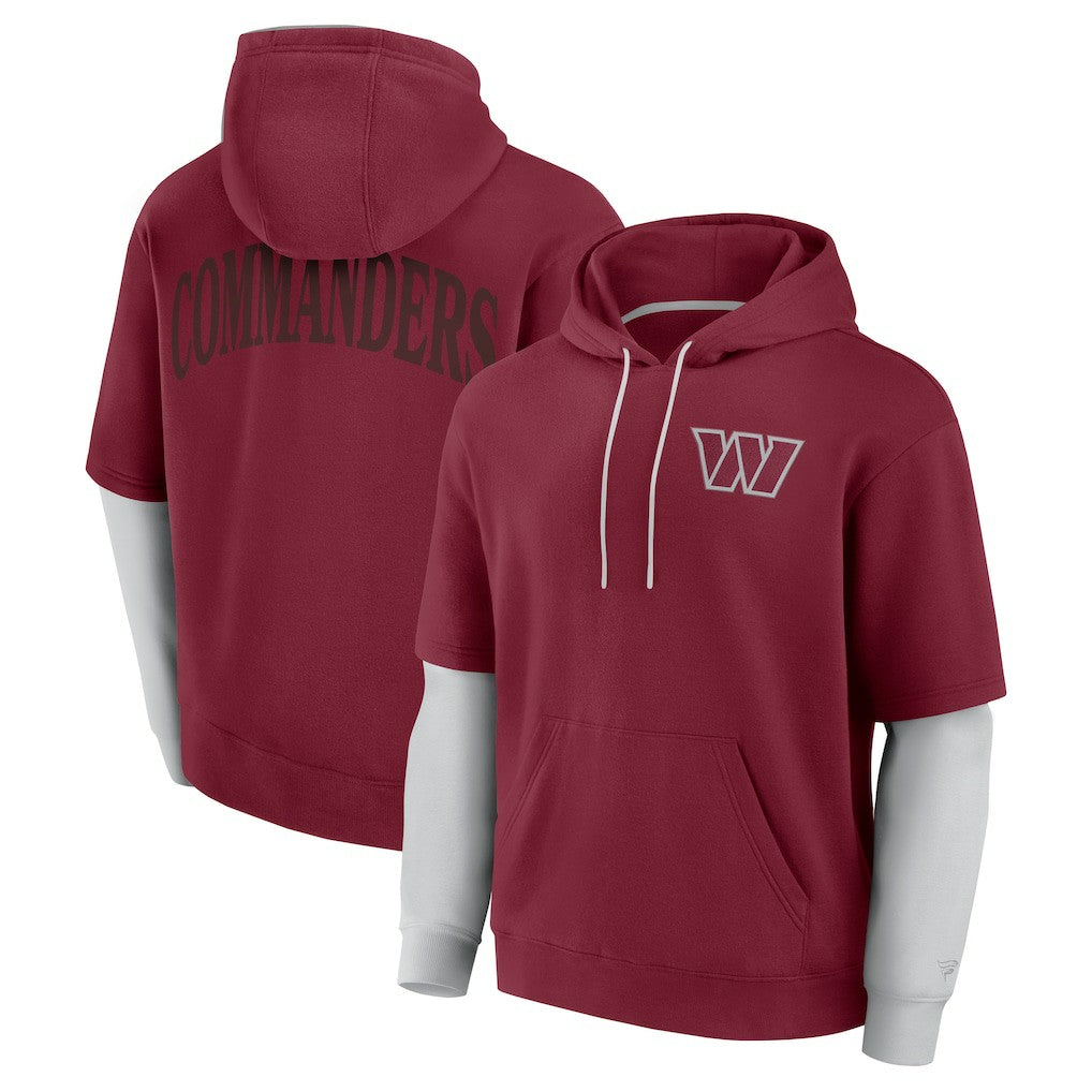 Washington Commanders Unisex Sleek Elements Pullover Hoodie - Burgundy on sale