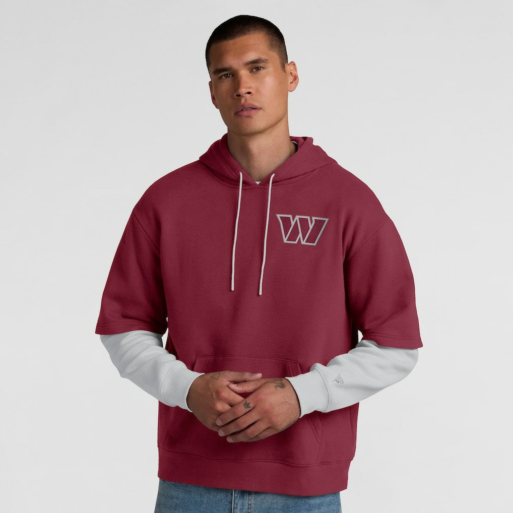 Washington Commanders Unisex Sleek Elements Pullover Hoodie - Burgundy on sale
