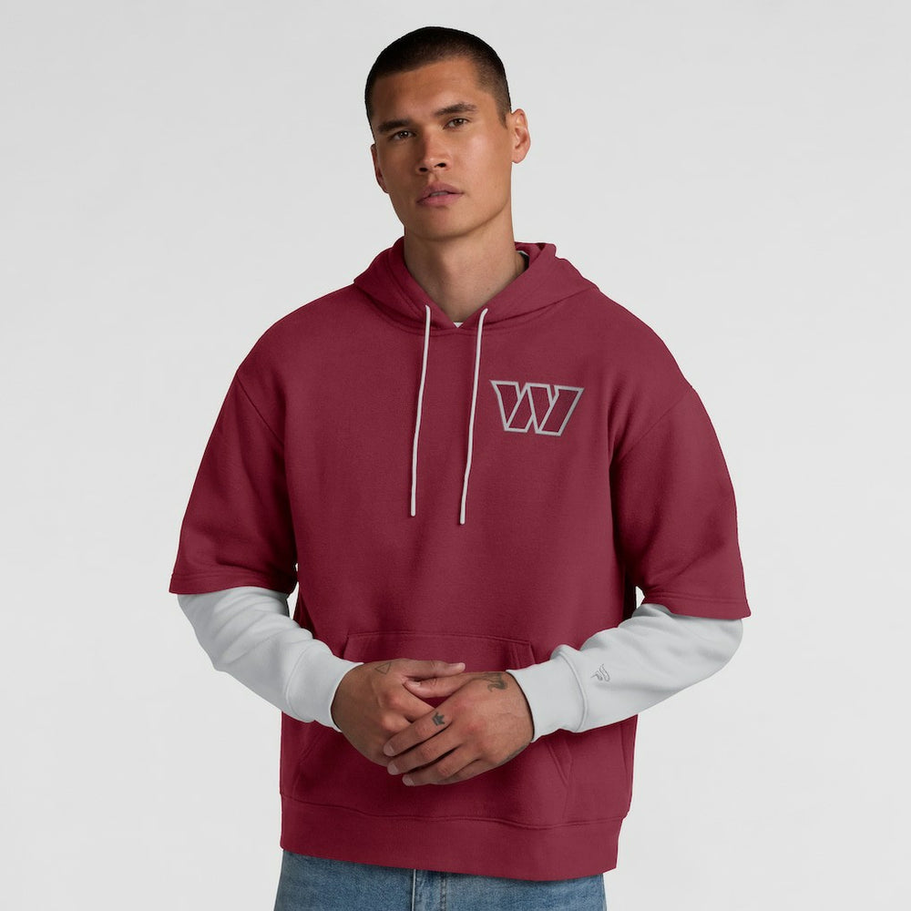 Washington Commanders Unisex Sleek Elements Pullover Hoodie - Burgundy on sale