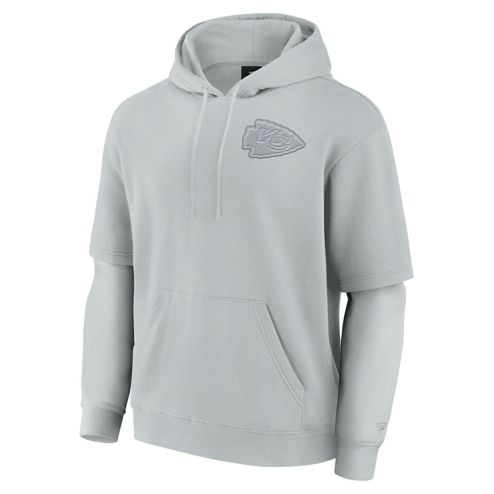 Kansas City Chiefs Unisex Elements Sleek Pullover Hoodie - Gray discount