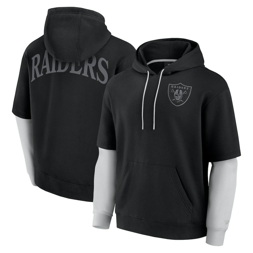 Las Vegas Raiders Unisex Sleek Elements Pullover Hoodie - Black cheap