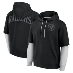 Las Vegas Raiders Unisex Sleek Elements Pullover Hoodie - Black cheap