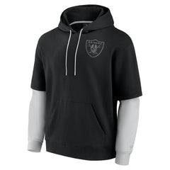 Las Vegas Raiders Unisex Sleek Elements Pullover Hoodie - Black cheap
