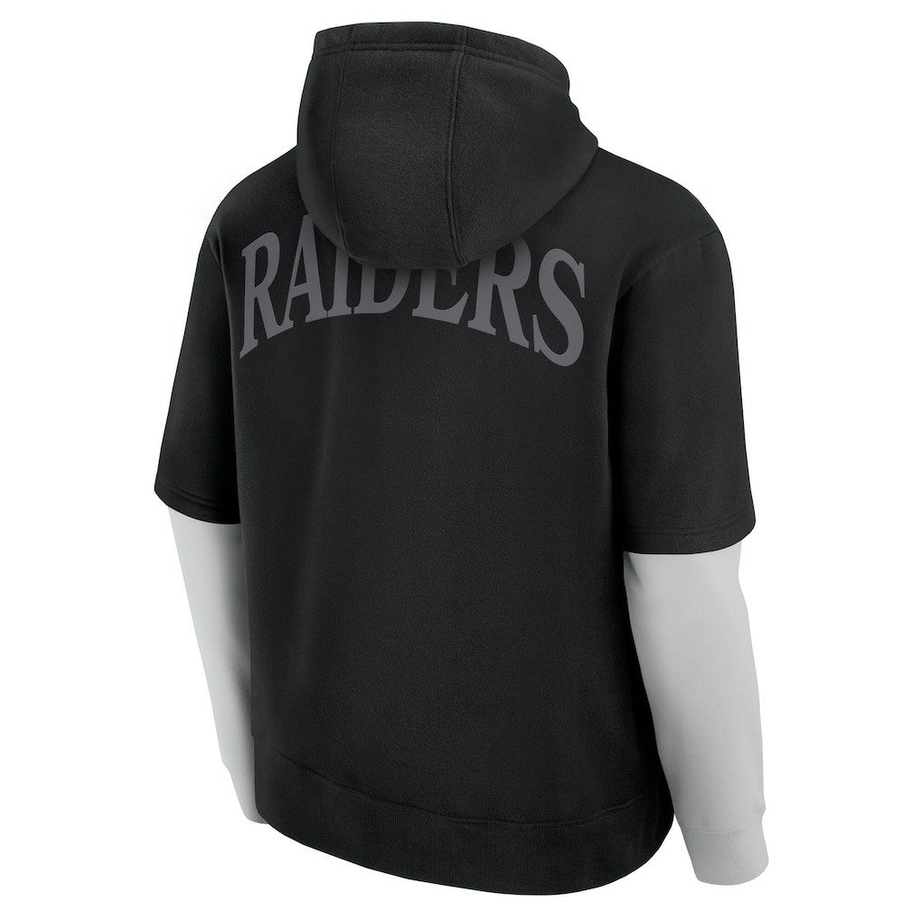 Las Vegas Raiders Unisex Sleek Elements Pullover Hoodie - Black cheap