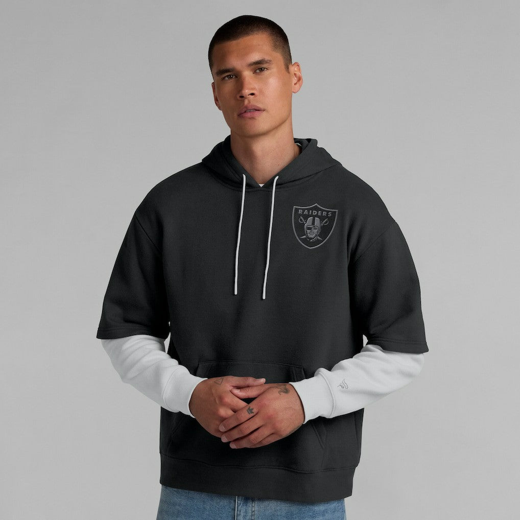 Las Vegas Raiders Unisex Sleek Elements Pullover Hoodie - Black cheap