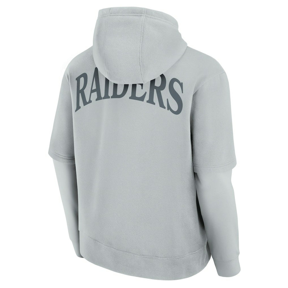 Las Vegas Raiders Unisex Sleek Elements Pullover Hoodie - Gray sale
