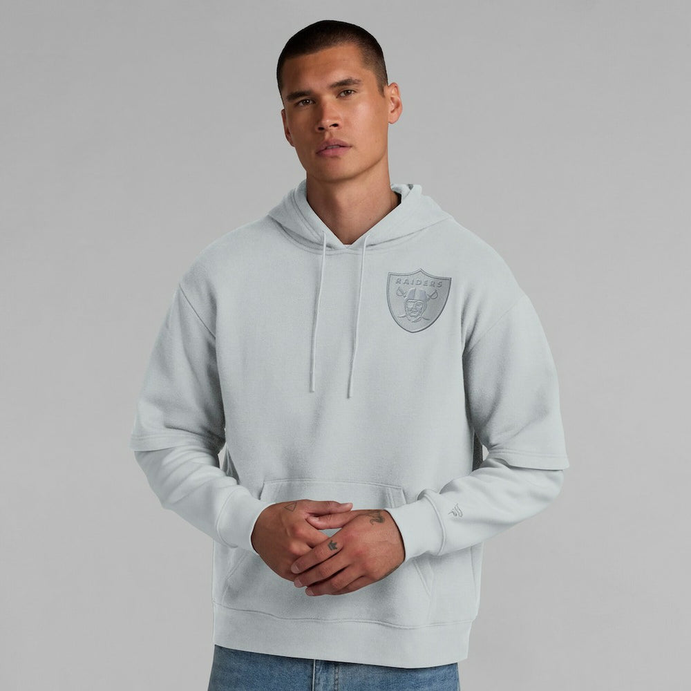 Las Vegas Raiders Unisex Sleek Elements Pullover Hoodie - Gray sale