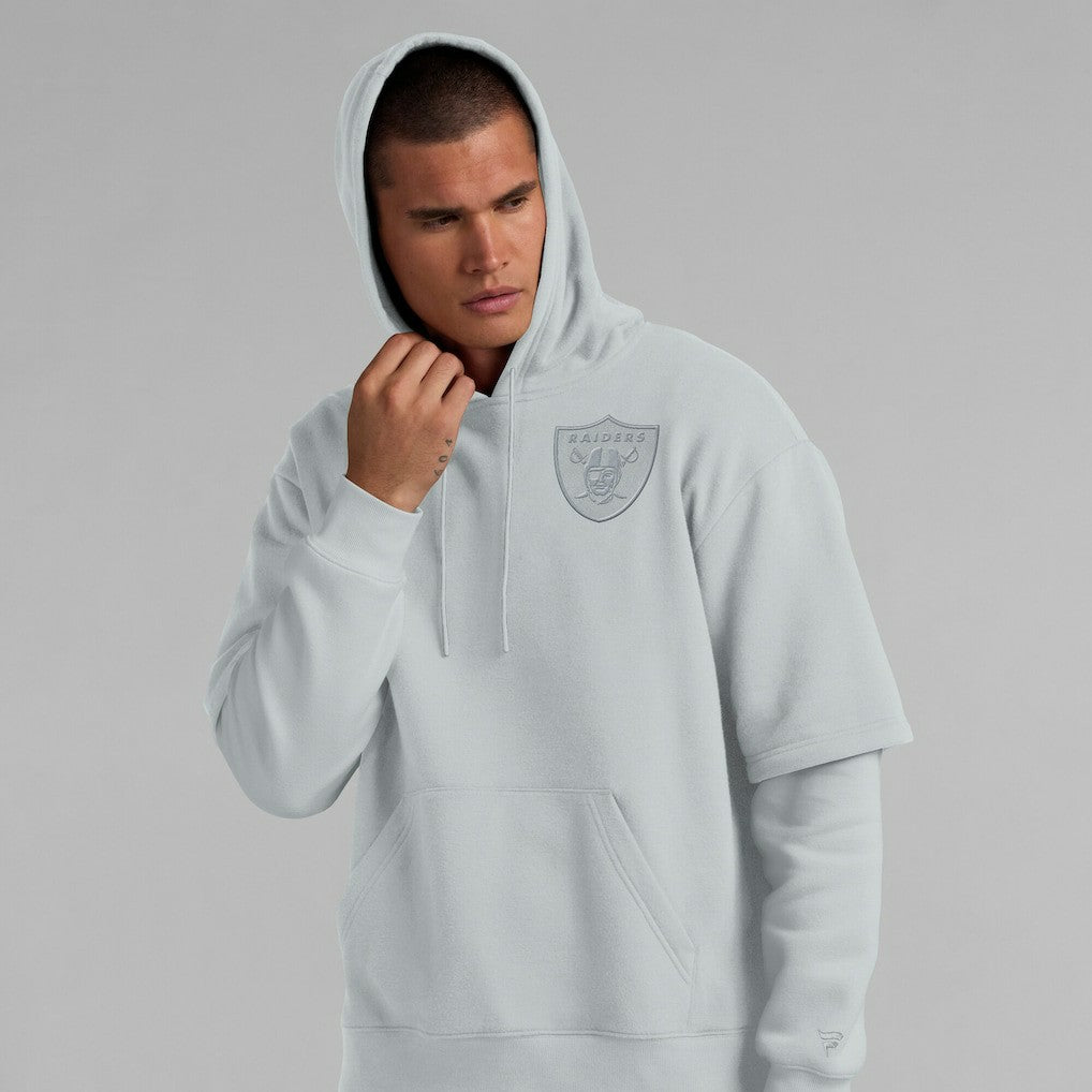 Las Vegas Raiders Unisex Sleek Elements Pullover Hoodie - Gray sale