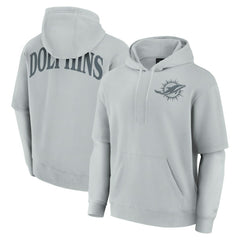 Miami Dolphins Unisex Sleek Elements Pullover Hoodie - Gray online