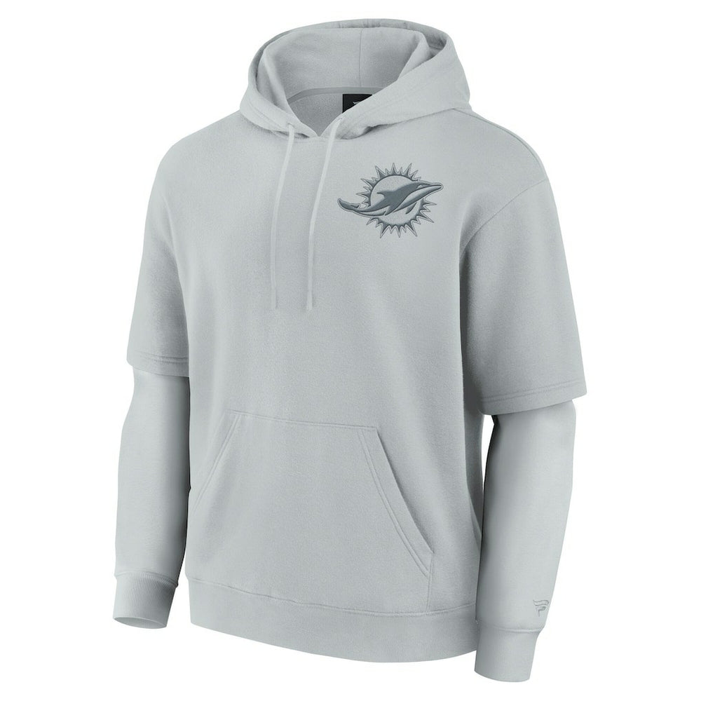 Miami Dolphins Unisex Sleek Elements Pullover Hoodie - Gray online