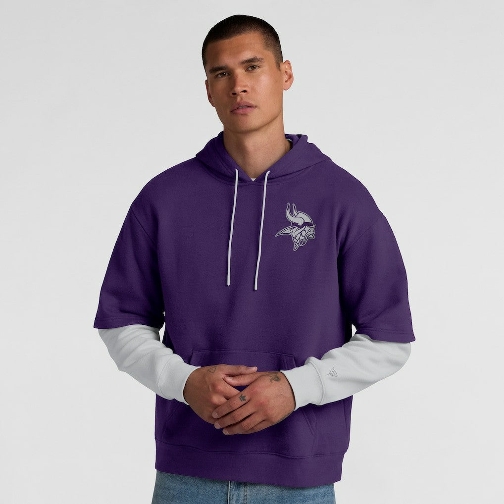 Minnesota Vikings Unisex Sleek Elements Pullover Hoodie - Purple on sale