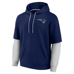New England Patriots Unisex Sleek Elements Pullover Hoodie - Navy discount