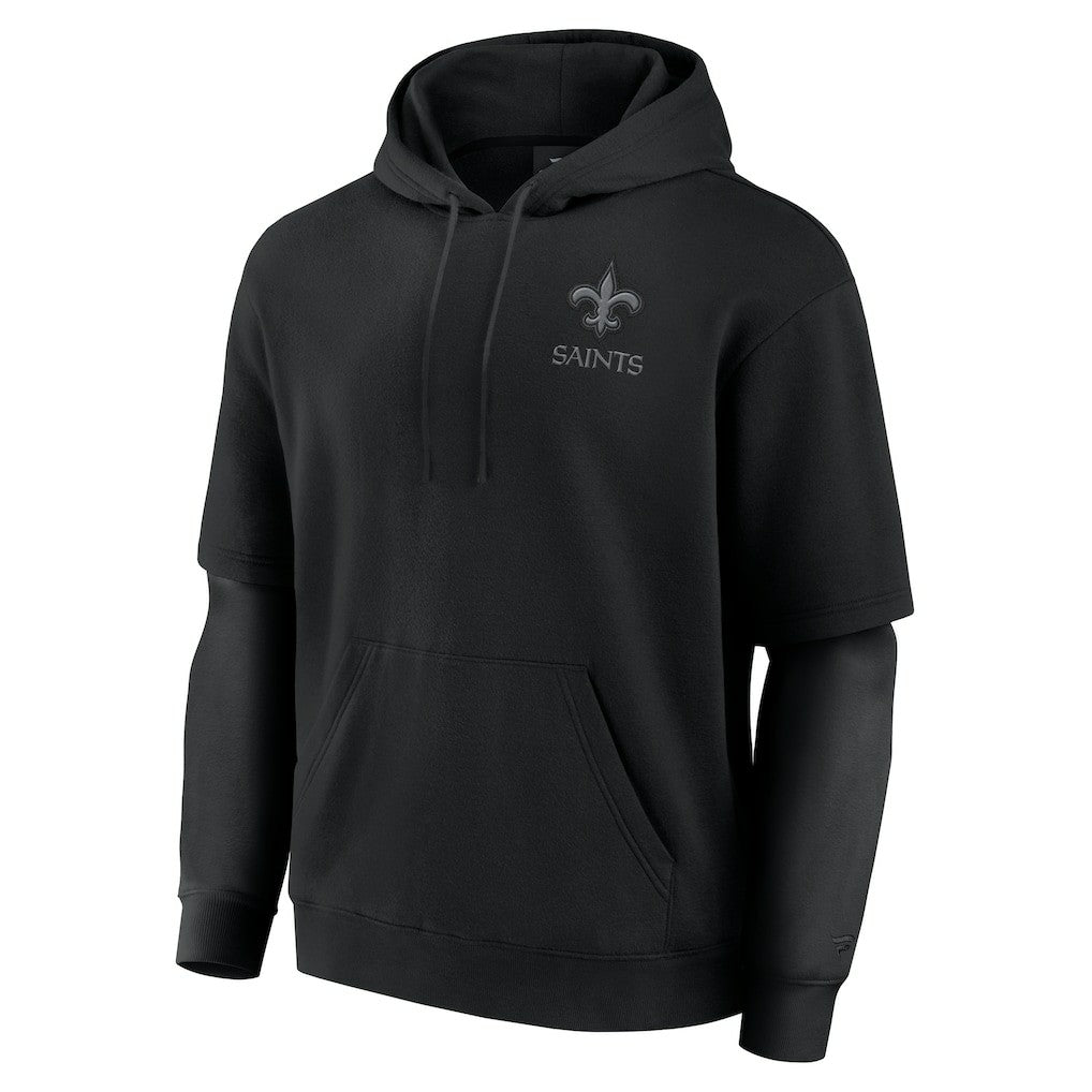 New Orleans Saints Unisex Sleek Elements Pullover Hoodie - Black online