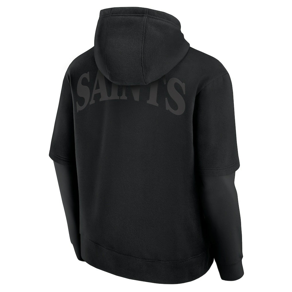 New Orleans Saints Unisex Sleek Elements Pullover Hoodie - Black online