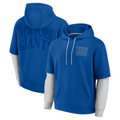 New York Giants Unisex Sleek Elements Pullover Hoodie - Royal outlet