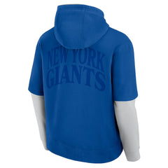 New York Giants Unisex Sleek Elements Pullover Hoodie - Royal outlet
