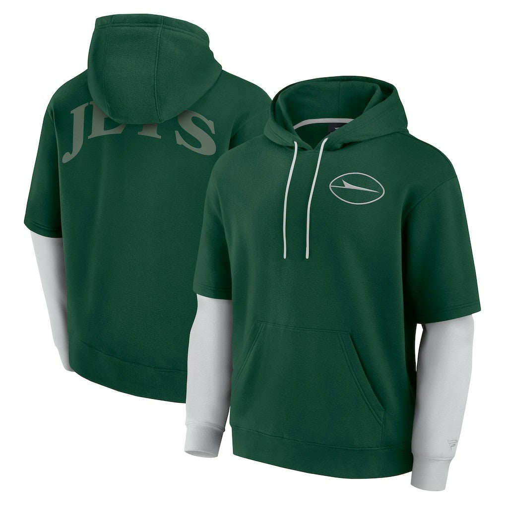 New York Jets Unisex Sleek Elements Pullover Hoodie - Green discount