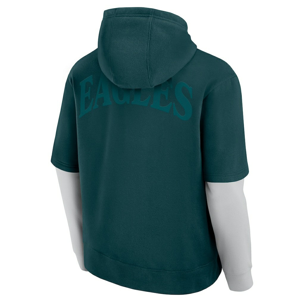 Philadelphia Eagles Unisex Sleek Elements Pullover Hoodie - Green for sale