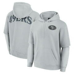 San Francisco 49ers Unisex Sleek Elements Pullover Hoodie - Gray outlet