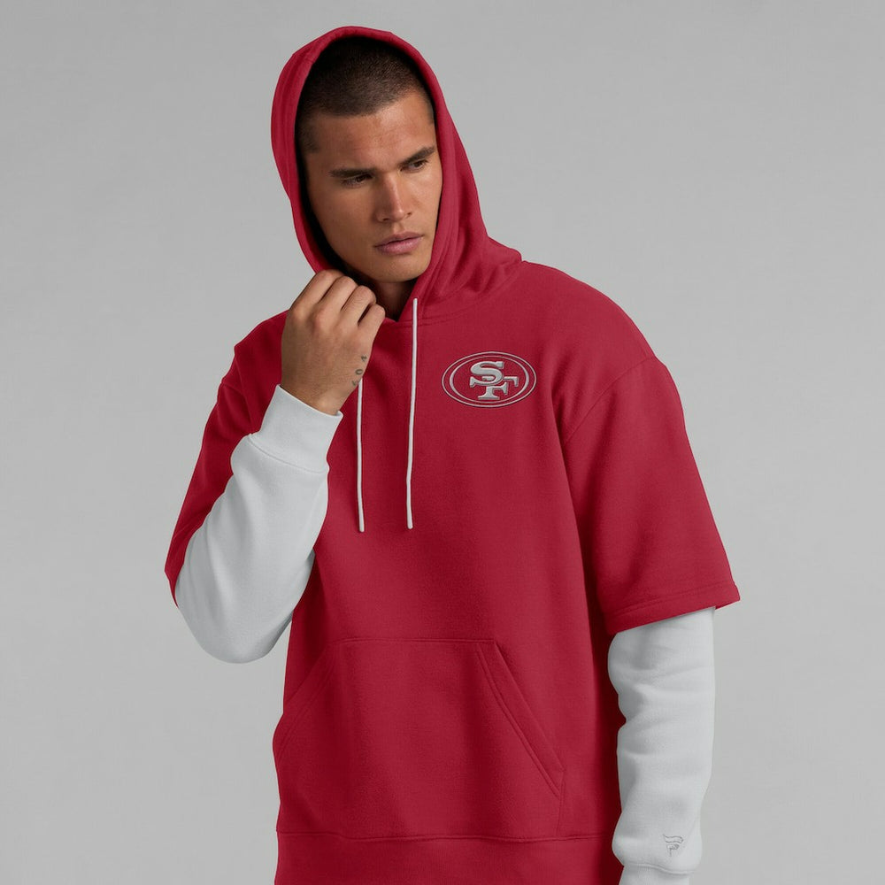 San Francisco 49ers Unisex Sleek Elements Pullover Hoodie - Scarlet on sale