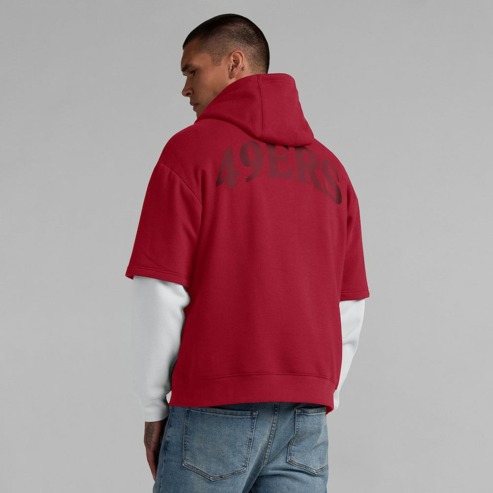 San Francisco 49ers Unisex Sleek Elements Pullover Hoodie - Scarlet on sale