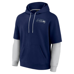 Seattle Seahawks Unisex Sleek Elements Pullover Hoodie - College Navy discount