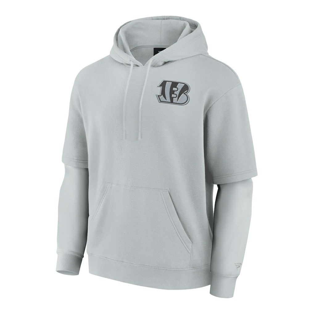 Cincinnati Bengals Unisex Sleek Elements Pullover Hoodie - Gray cheap