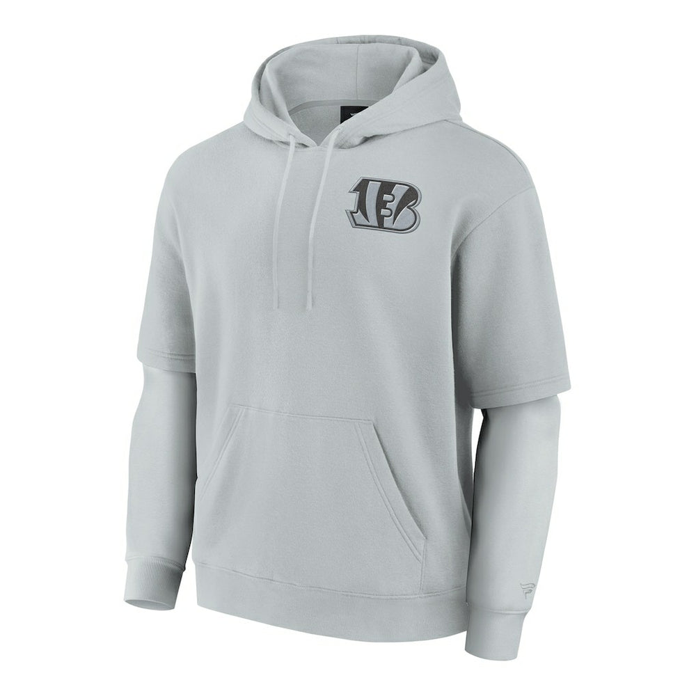 Cincinnati Bengals Unisex Sleek Elements Pullover Hoodie - Gray cheap