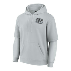 Cincinnati Bengals Unisex Sleek Elements Pullover Hoodie - Gray cheap