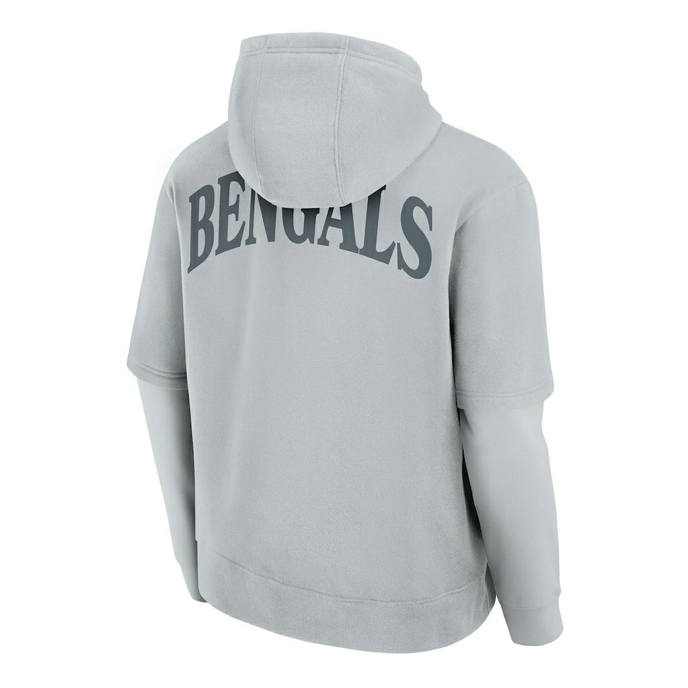 Cincinnati Bengals Unisex Sleek Elements Pullover Hoodie - Gray cheap