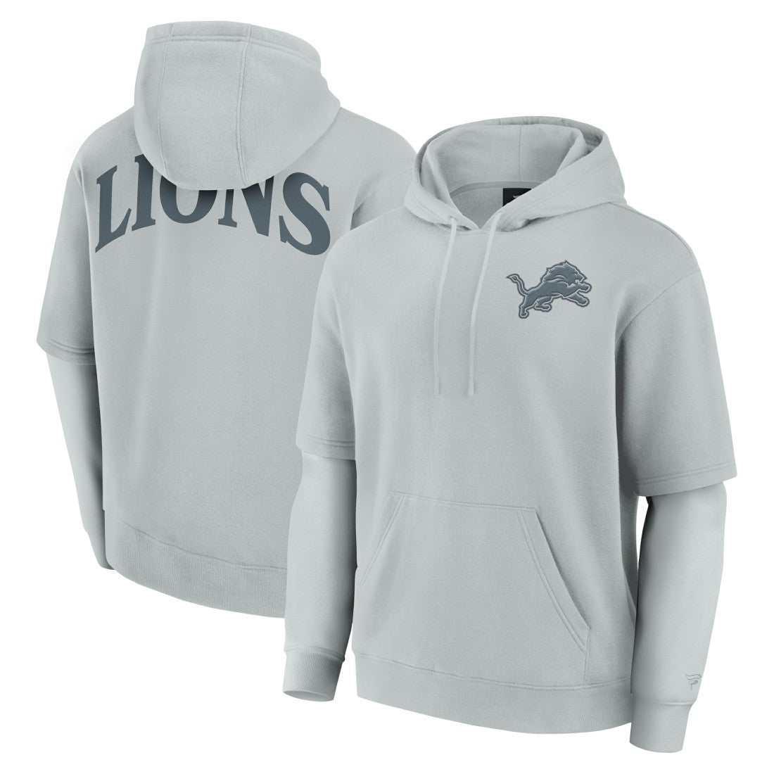 Detroit Lions Unisex Sleek Elements Pullover Hoodie - Gray sale