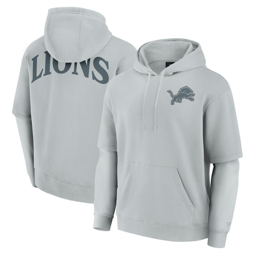 Detroit Lions Unisex Sleek Elements Pullover Hoodie - Gray sale