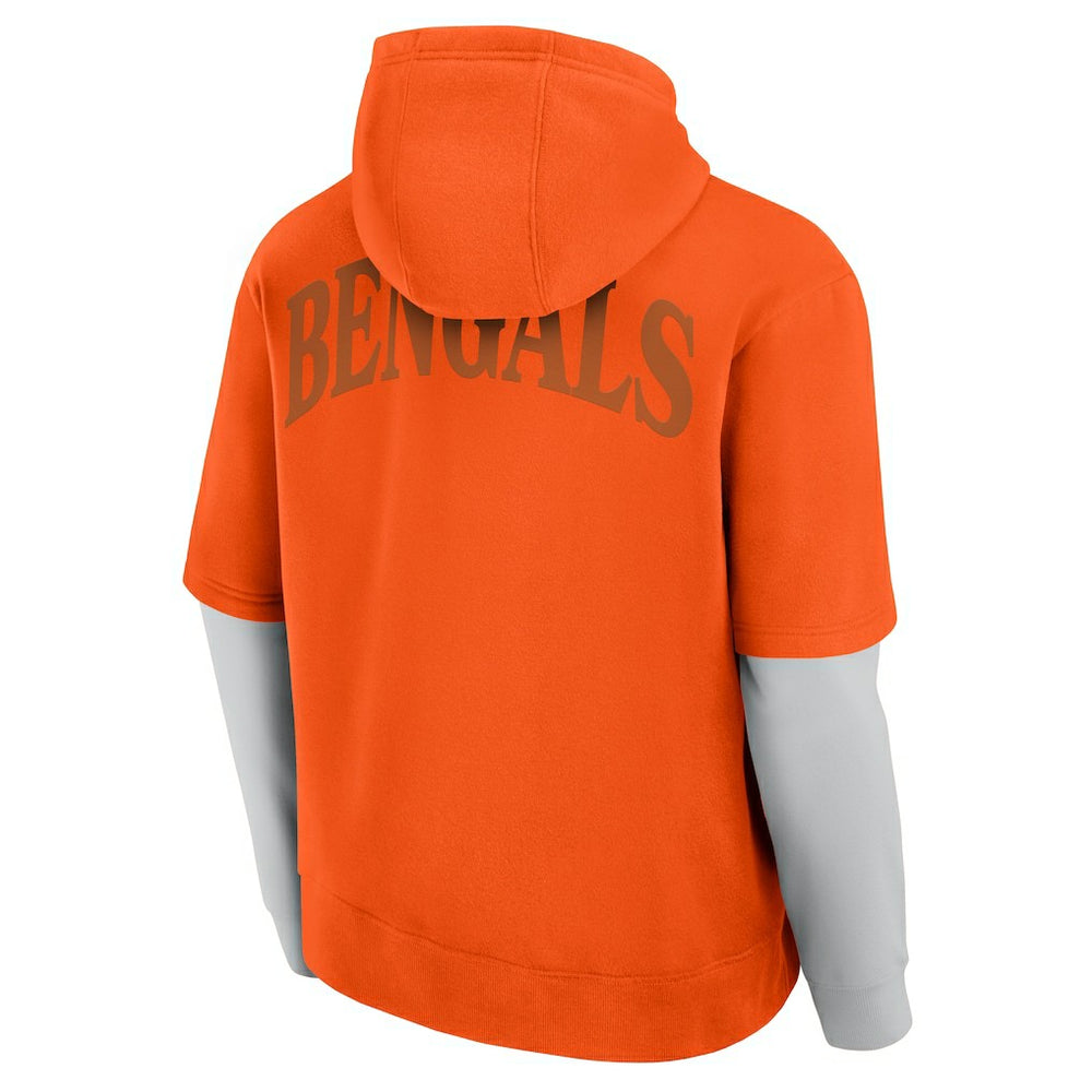 Cincinnati Bengals Unisex Sleek Elements Pullover Hoodie - Orange sale