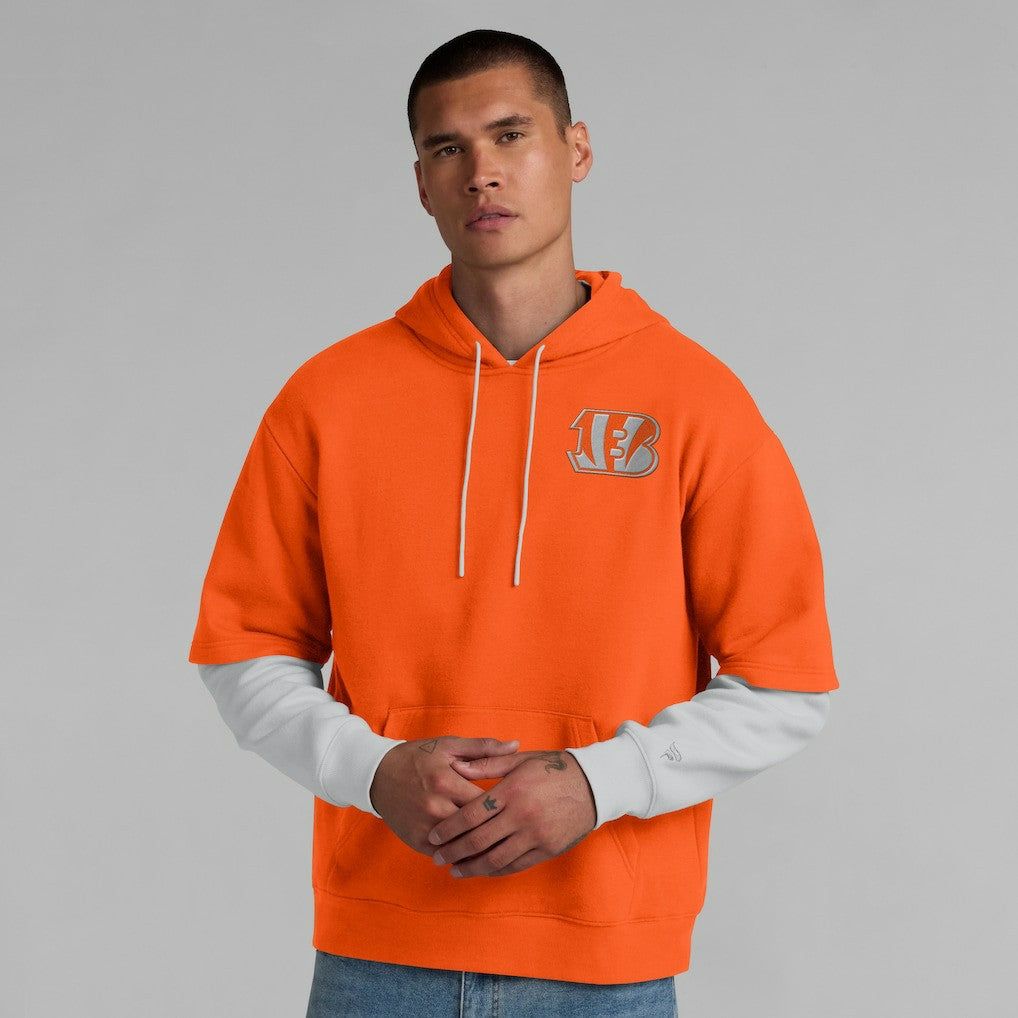 Cincinnati Bengals Unisex Sleek Elements Pullover Hoodie - Orange sale