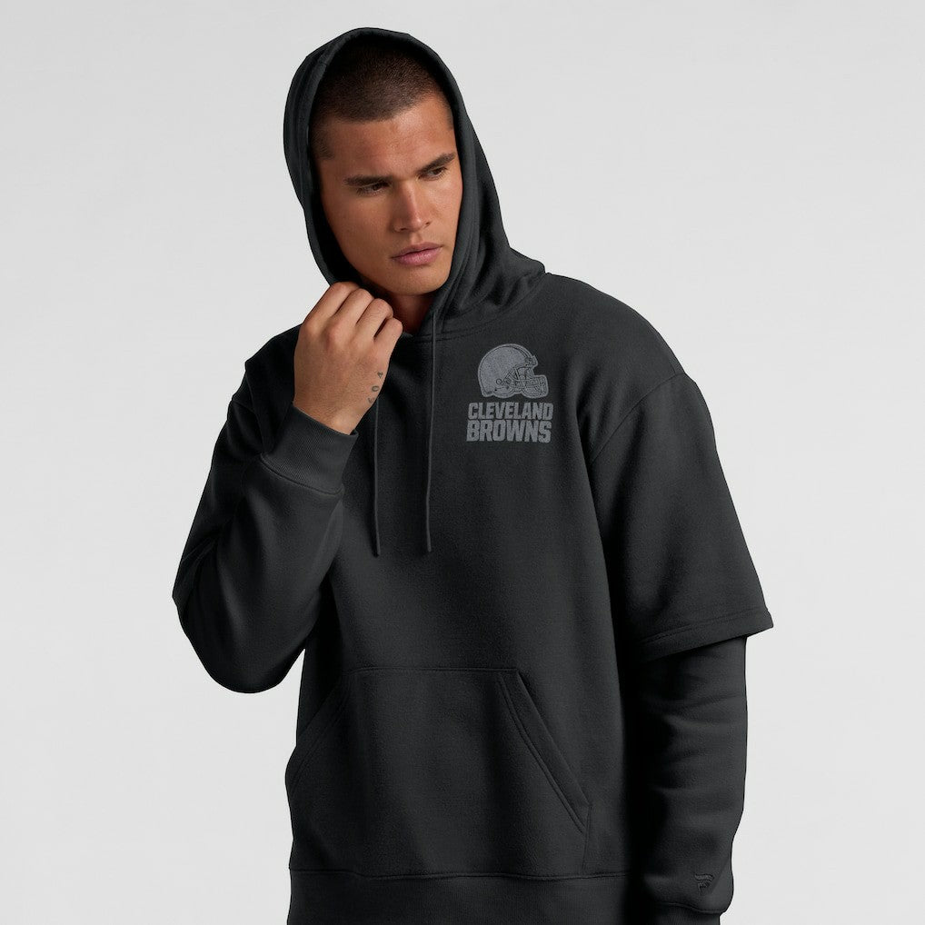 Cleveland Browns Unisex Sleek Elements Pullover Hoodie - Black on sale