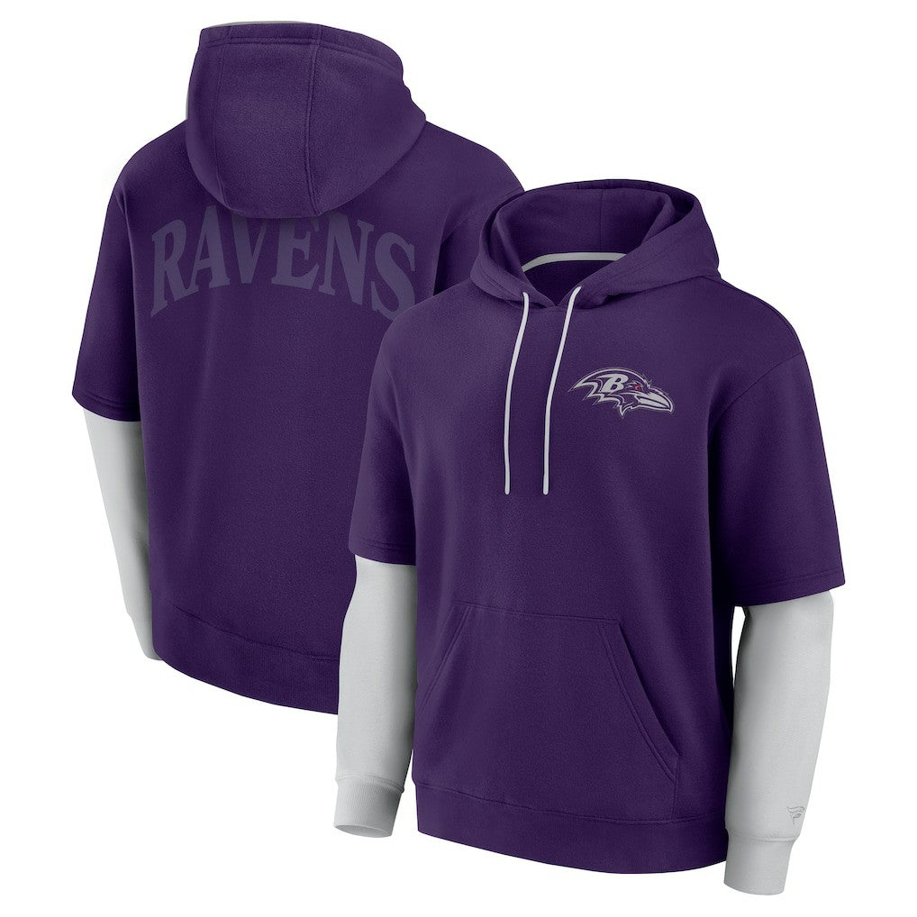Baltimore Ravens Unisex Sleek Elements Pullover Hoodie - Purple online