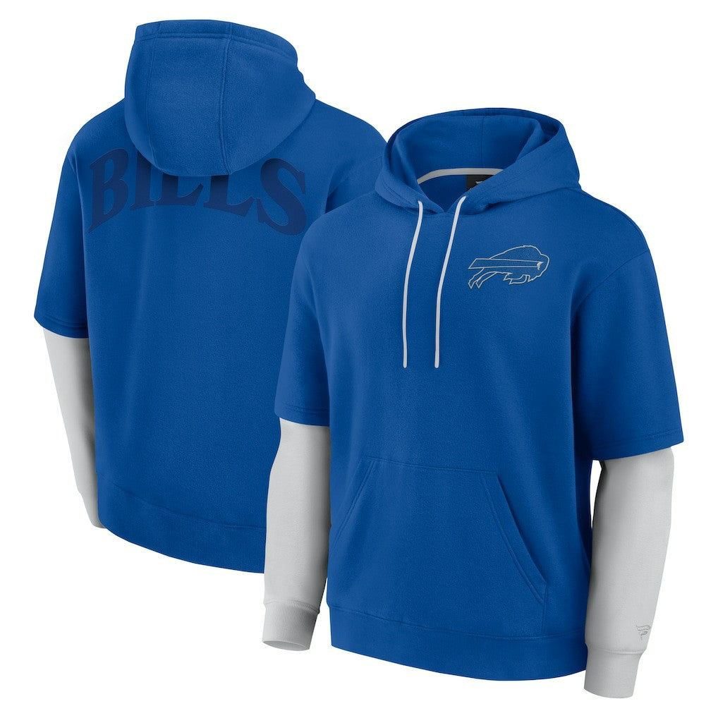 Buffalo Bills Unisex Sleek Elements Pullover Hoodie - Royal cheap
