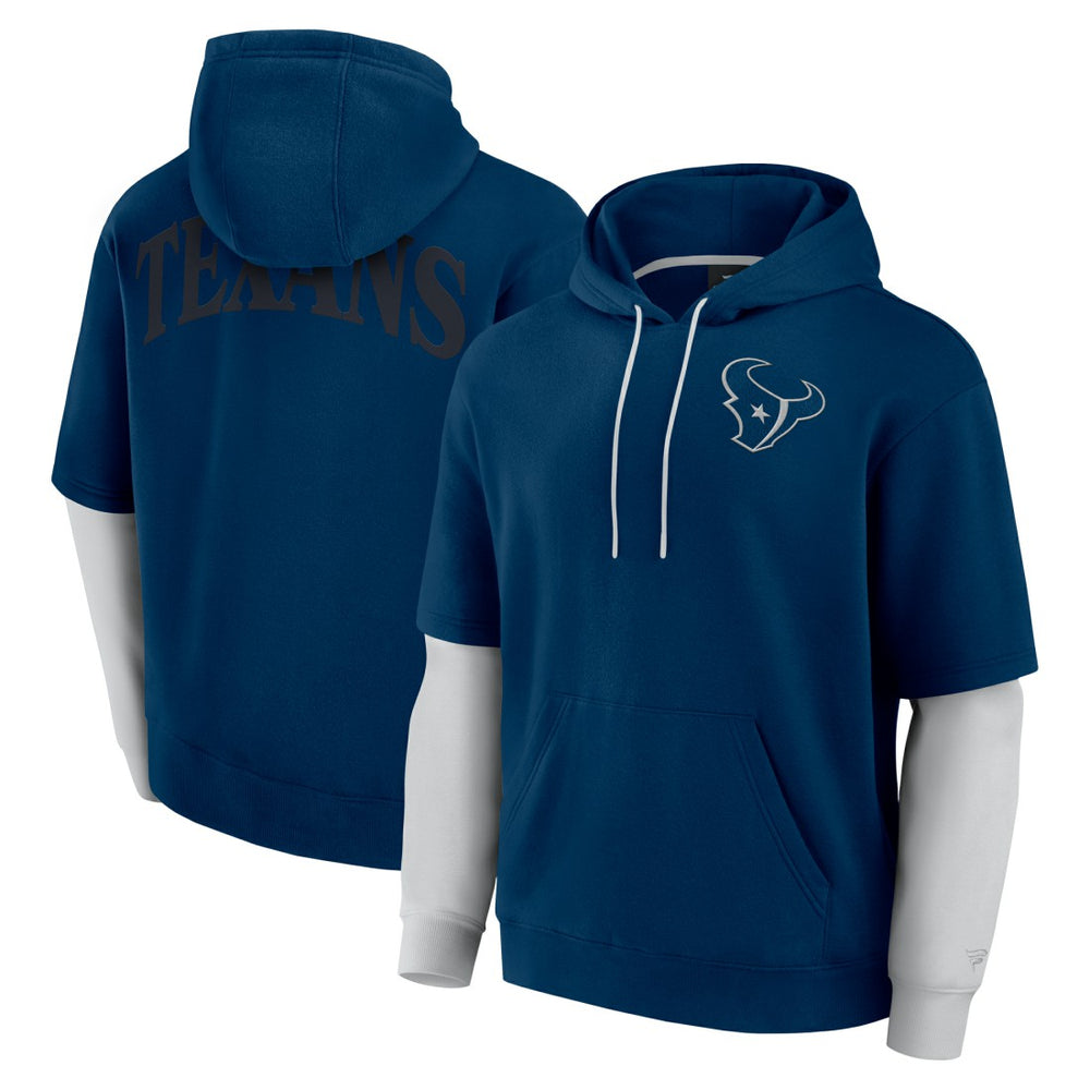 Houston Texans Unisex Sleek Elements Pullover Hoodie - Navy for sale