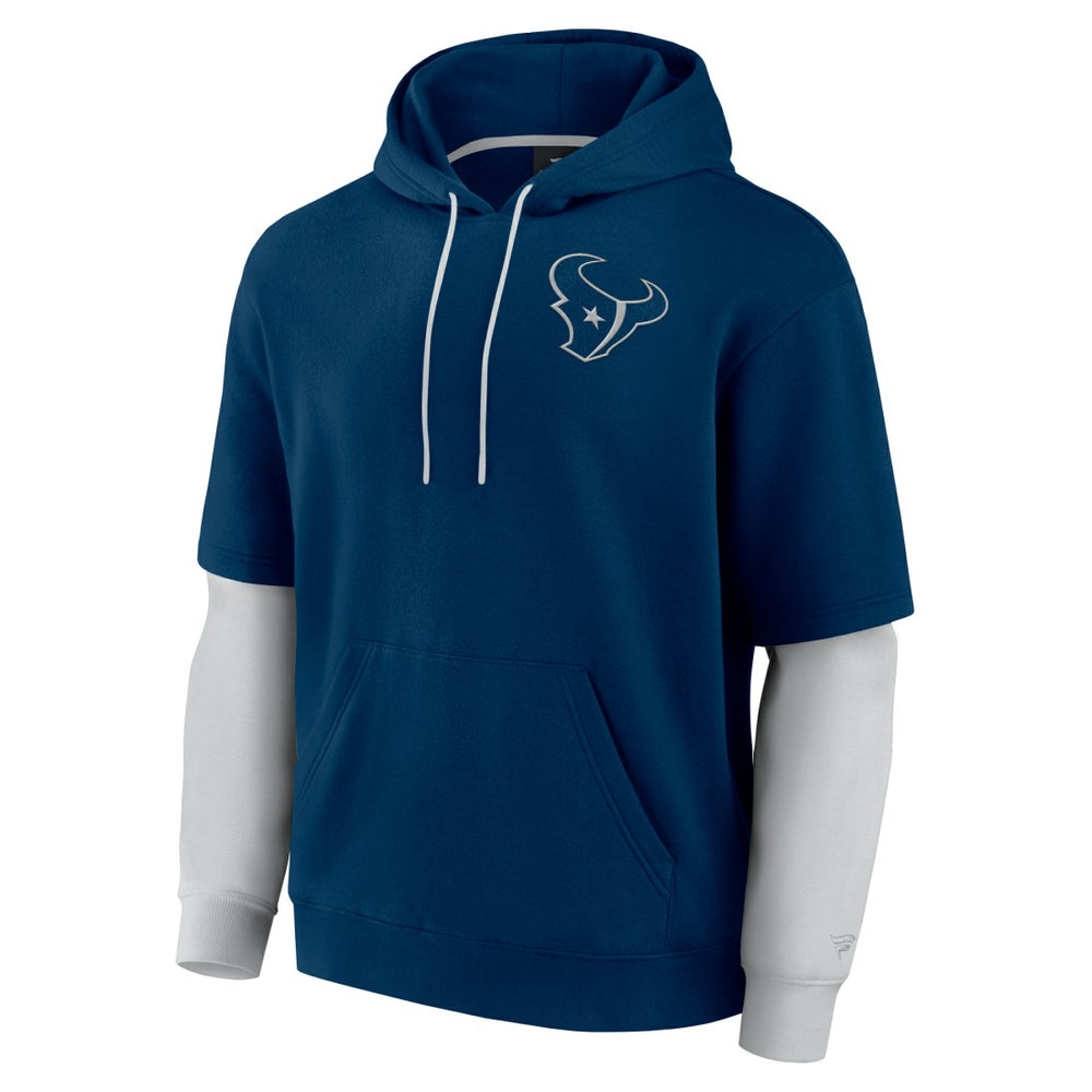 Houston Texans Unisex Sleek Elements Pullover Hoodie - Navy for sale