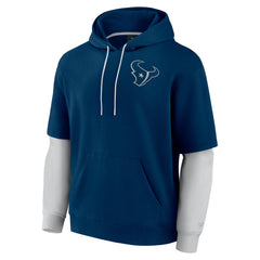 Houston Texans Unisex Sleek Elements Pullover Hoodie - Navy for sale