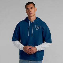 Houston Texans Unisex Sleek Elements Pullover Hoodie - Navy for sale