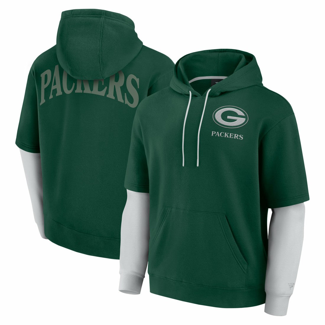 Green Bay Packers Unisex Sleek Elements Pullover Hoodie - Green discount