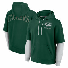 Green Bay Packers Unisex Sleek Elements Pullover Hoodie - Green discount
