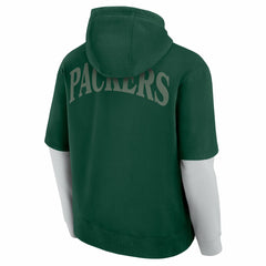 Green Bay Packers Unisex Sleek Elements Pullover Hoodie - Green discount