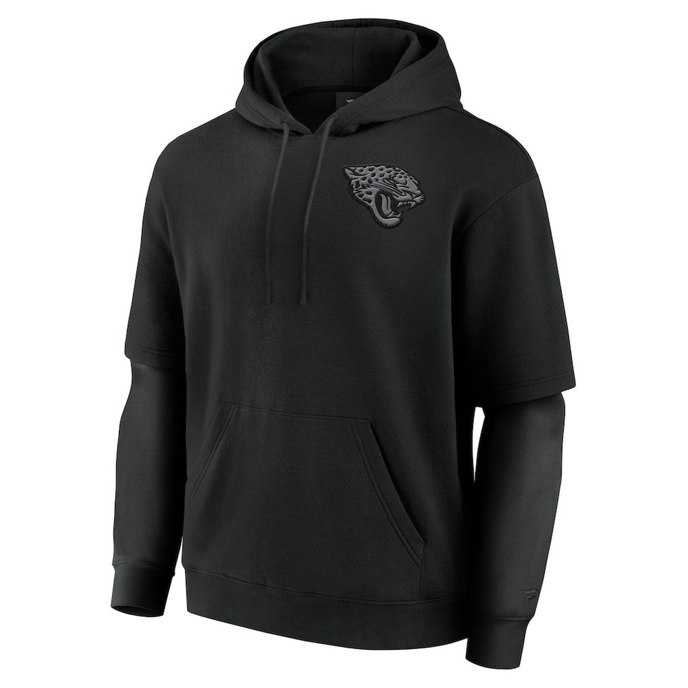 Jacksonville Jaguars Unisex Sleek Elements Pullover Hoodie - Black on sale