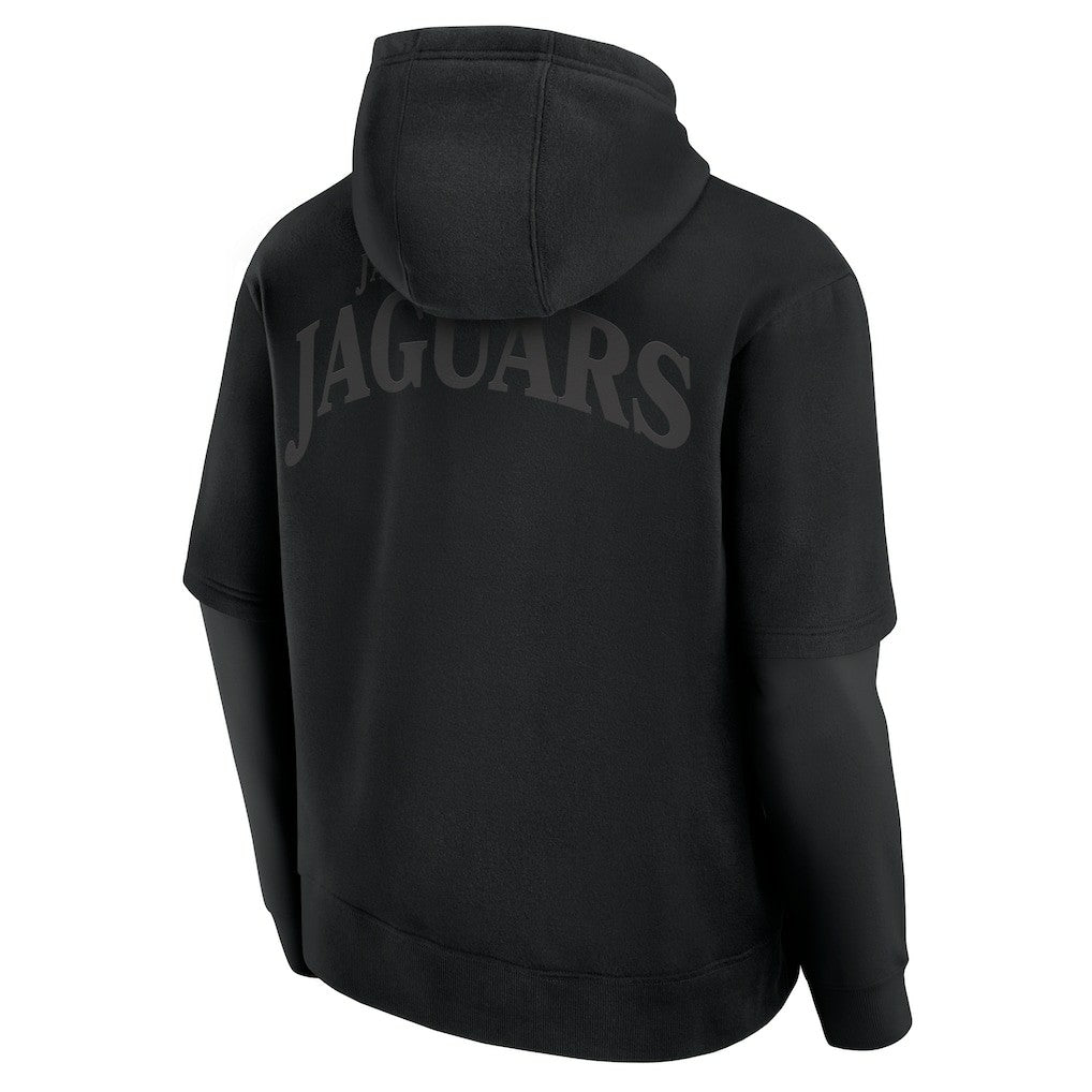 Jacksonville Jaguars Unisex Sleek Elements Pullover Hoodie - Black on sale