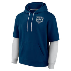 Chicago Bears Unisex Sleek Elements Pullover Hoodie - Navy for sale