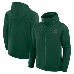 Green Bay Packers Unisex Front Office Full-Zip Hoodie - Green on sale